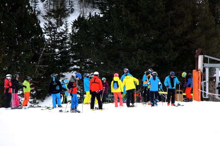 Esquiadors a Arcalís, aquest Nadal.