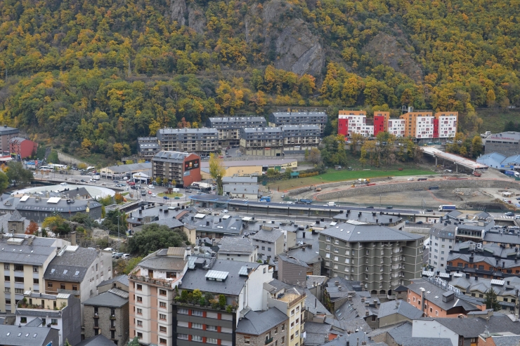 Vista general d'Andorra la Vella.