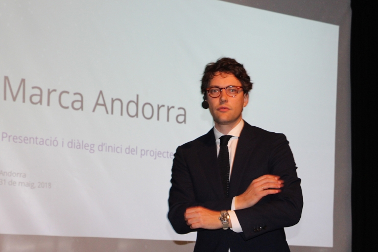 Gonzalo Vilar, de l'empresa Bloom, que s'encarregarà de posar en valor les virtuts de la Marca Andorra.