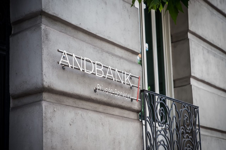 Façana de la seu central d'Andbank Espanya.