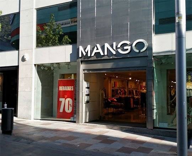 Una de les botigues Mango a Andorra.