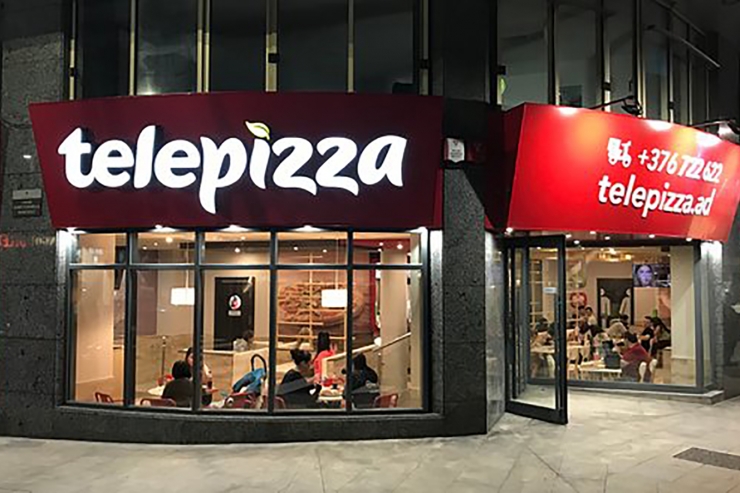 Establiment de Telepizza a Andorra la Vella.
