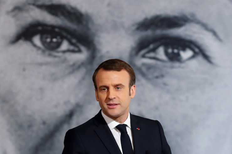 El president francès Emmanuel Macron en un acte del divendres passat.