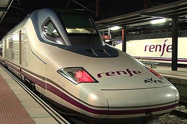 Un tren espanyol de gran velocitat (TGV).