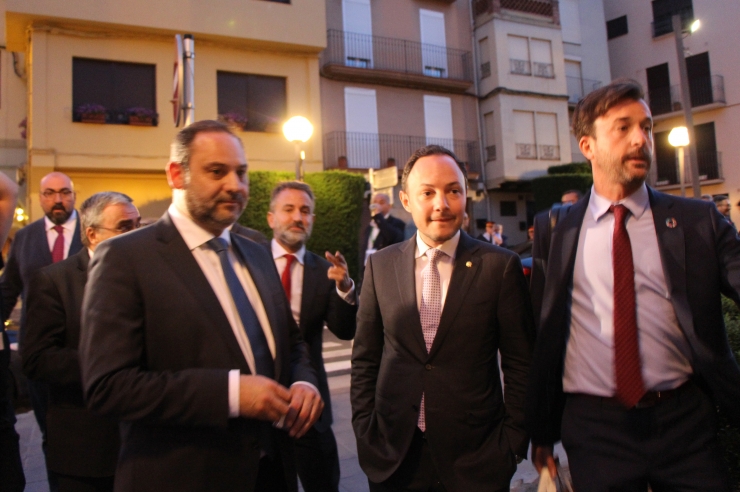 El cap de Govern, Xavier Espot, amb el ministre de Foment espanyol en funcions, José Luis Ábalos.