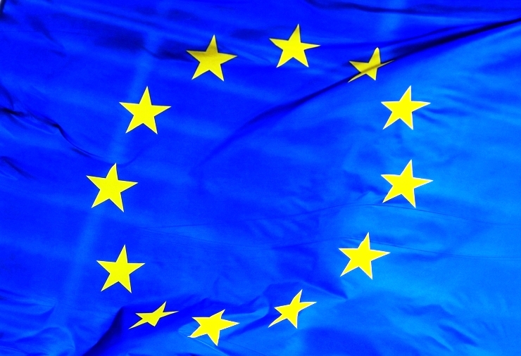 La bandera de la Unió Europea.