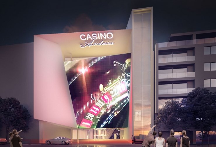 La façana del futur casino.