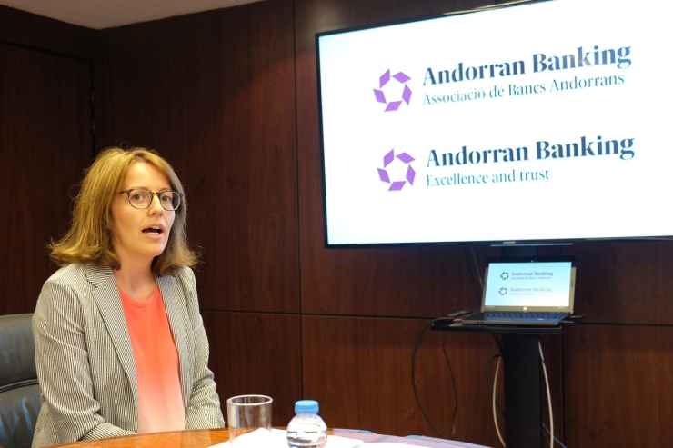 La directora general d'Andorran Banking, Esther Puigcercós.