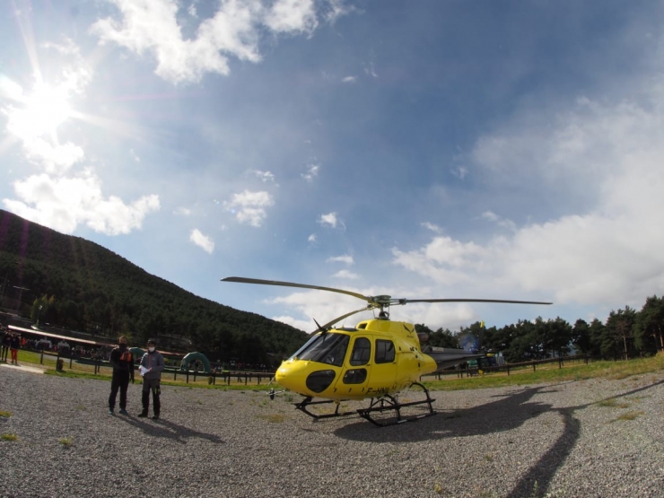 Vols turístics amb helicòpter a la zona de la Rabassa.
