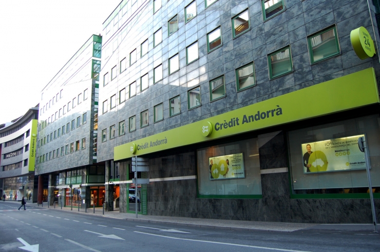 La façana de Crèdit Andorrà.