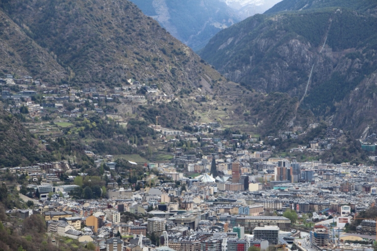 Una imatge de la vall central d'Andorra.