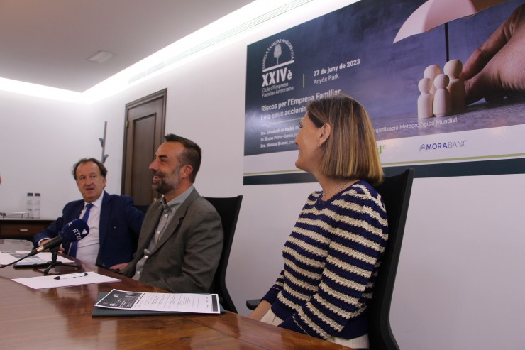 Un moment de la presentació del XXIV Cicle de l'Empresa Familiar Andorrana.