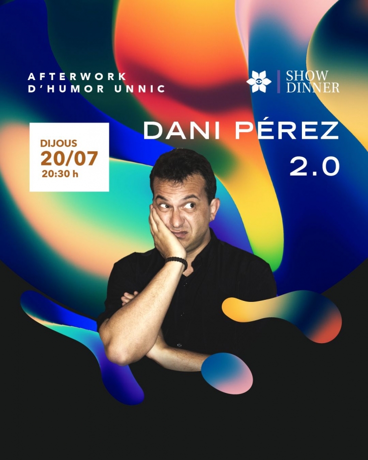 El cartell de l'actuació de Dani Pérez a Unnic.