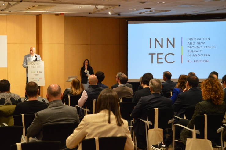 Un moment de la inauguració de les Jornades de la innovació i les noves tecnologies INNTEC.