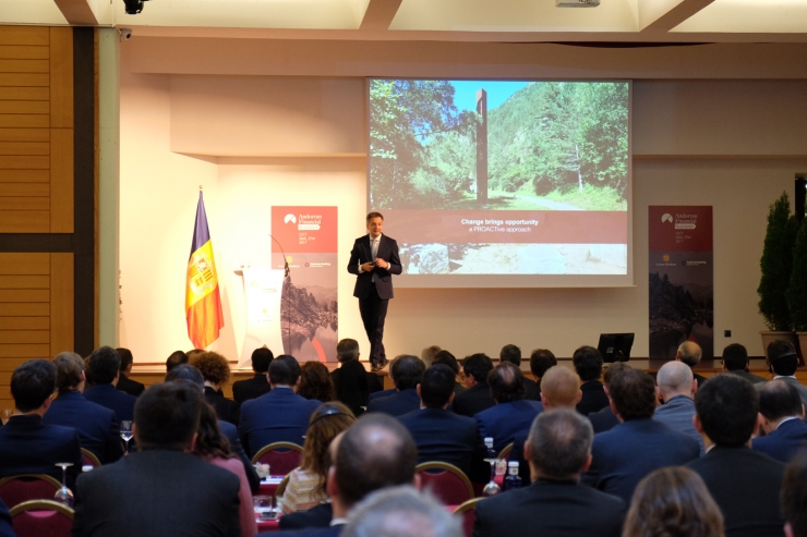 El ministre d'Economia, Competitivitat i Innovació, Gilbert Saboya.