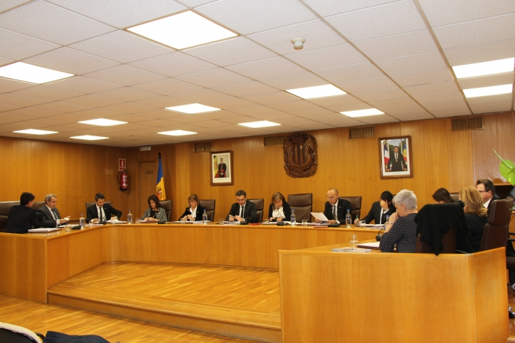 Sessió de consell de comú d'Andorra la Vella celebrada aquest dilluns a la tarda.