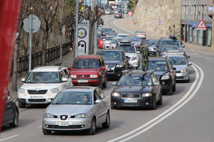 Retencions durant un pont de la Puríssima de l'any passat.