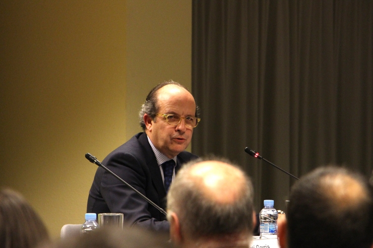 El director general de Medi Ambient de la Comissió Europea, Daniel Calleja, durant la xerrada.