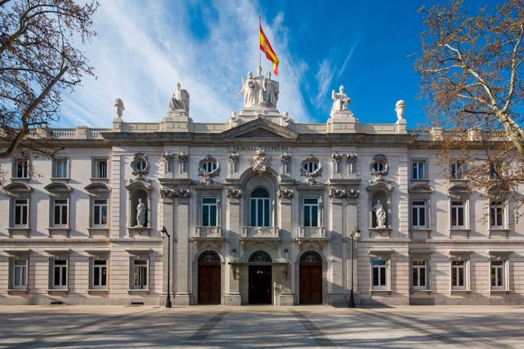 Edifici del Tribunal Suprem espanyol a Madrid on s'ha emès la sentència sobre l'impost de successions.