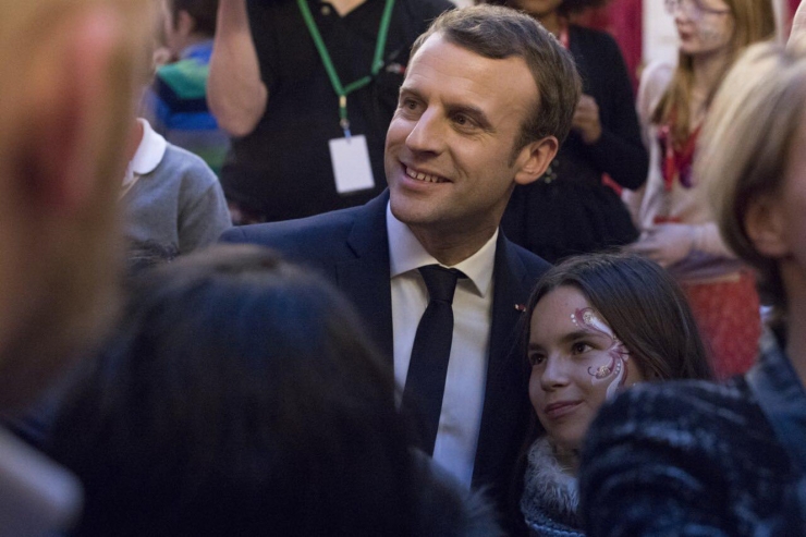 El president de França, Emmanuel Macron, durant un acte.