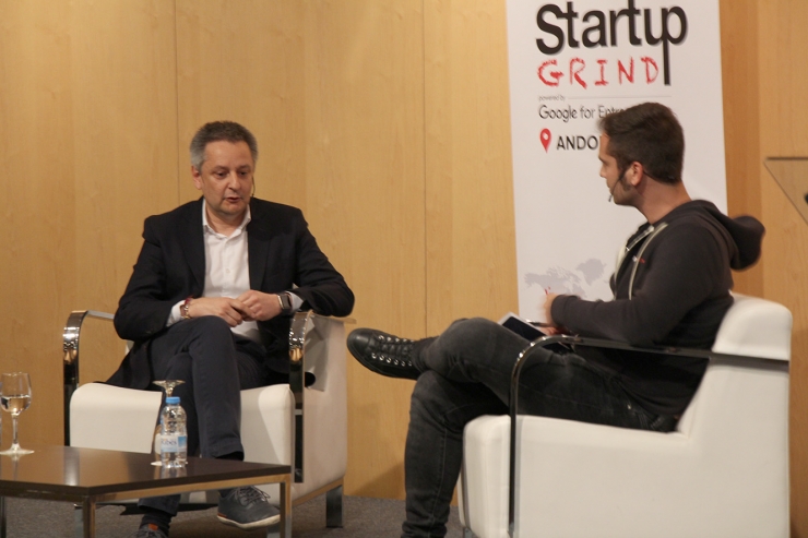 El ministre d'Economia, Competitivitat i Innovació, Gilbert Saboya, durant la seva intervenció.