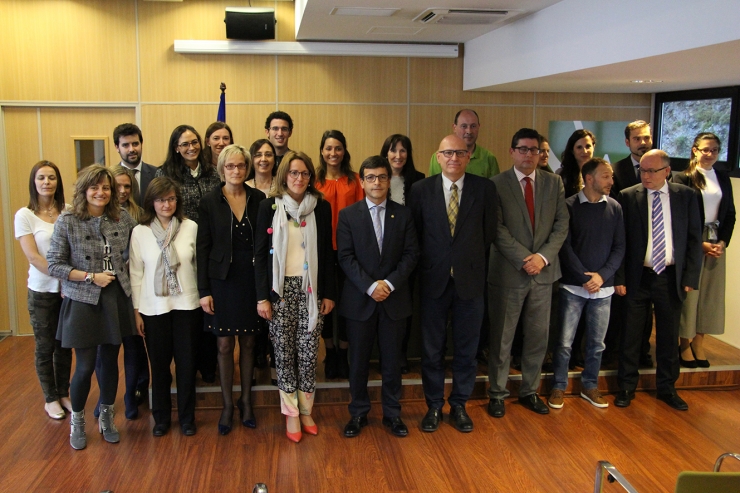 L'entrega de diplòmes que es va fer l'any passat amb motiu del I Curs de prevenció de blanqueig de capitals i finançament del terrorisme.