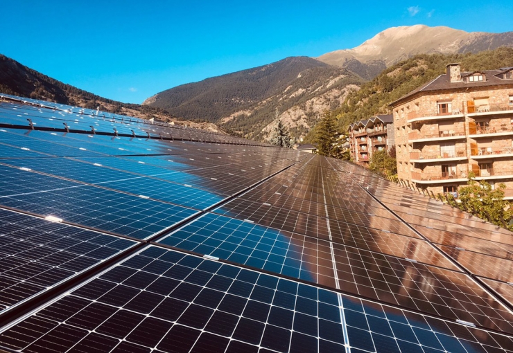 La planta solar de l'Aldosa.