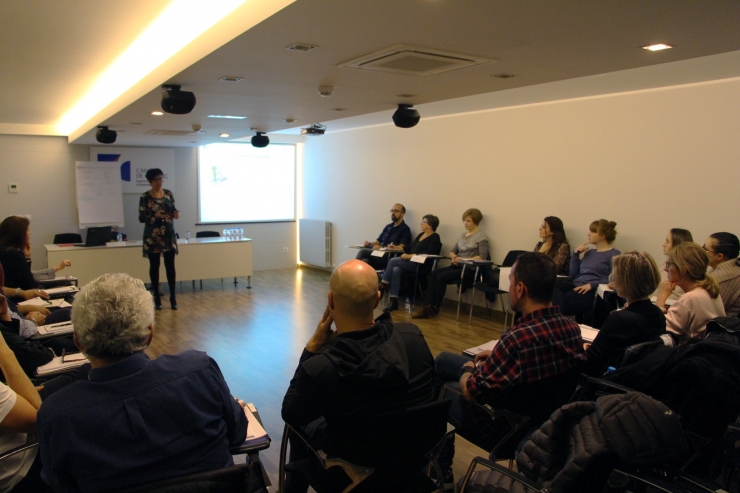 Alumnes assistents a la segona edició del curs bàsic per a professionals del comerç.