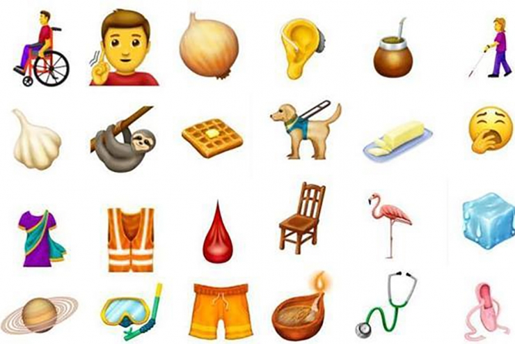 Alguns dels nous emojis de WhatsApp.