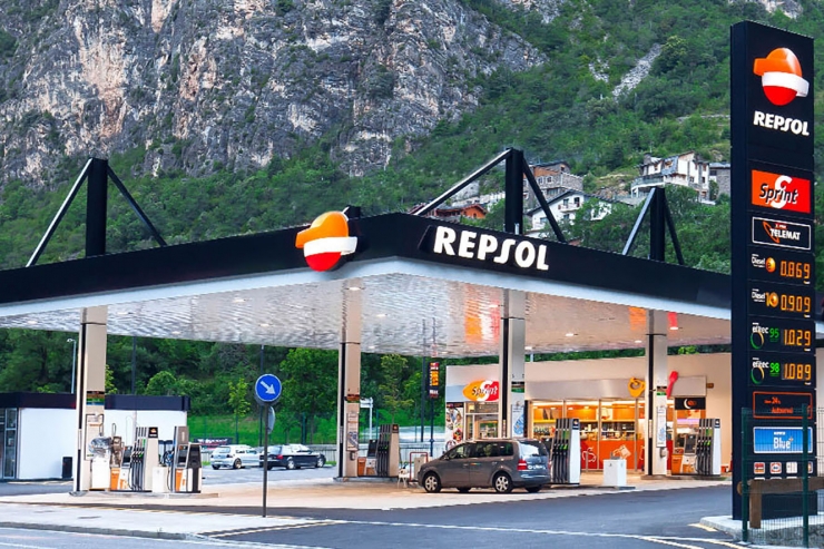 Estació de servei Repsol a la Margineda.