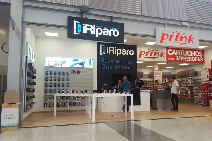 Una botiga Prink i iRiparo.