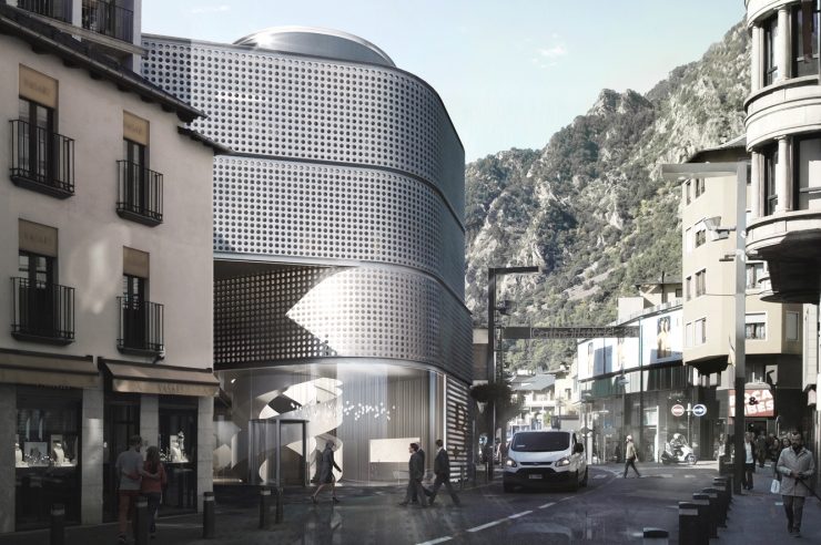 Fotomuntatge del casino amb què Barrière es va presentar al concurs d'Andorra.