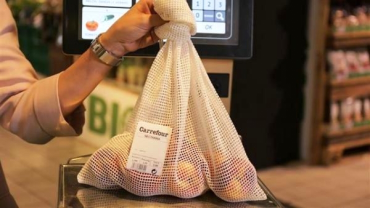 Malla de cotó de Carrefour.