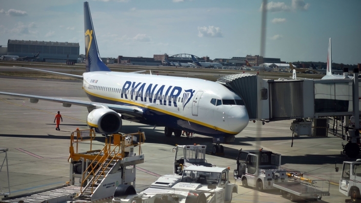 Un dels aparells de Ryanair.