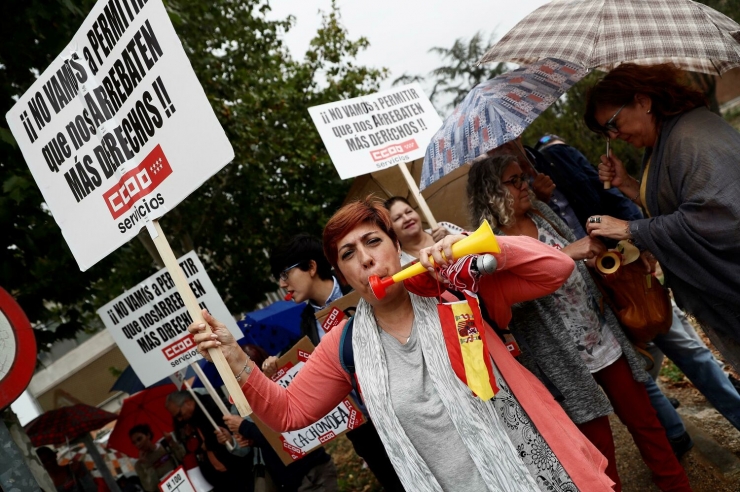 La protesta dels cambrers.