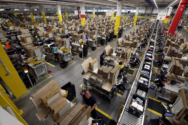 El centre logístic d’Amazon al Prat de Llobregat, en una imatge de l'any passat.