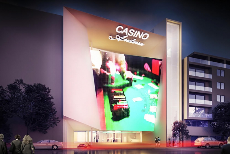 Una imatge que reprodueix com quedaria el casino.