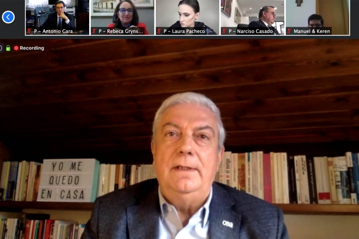 El president de la CEA, Gerard Cadena, durant la seva intervenció.