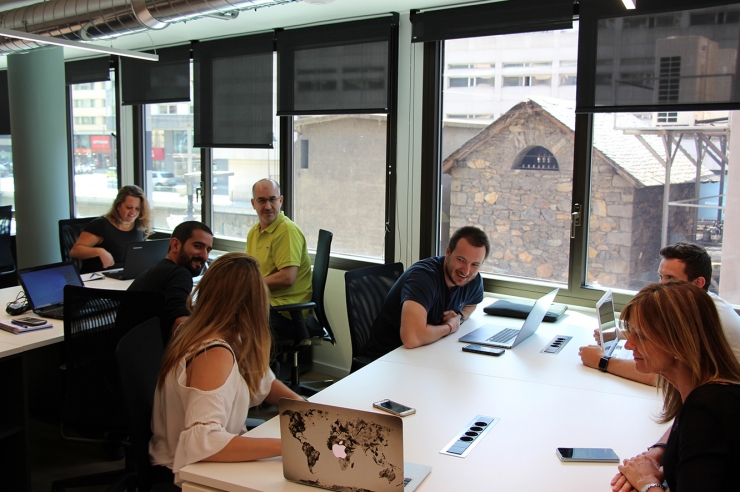 Una imatge del 'coworking' de Bomosa.