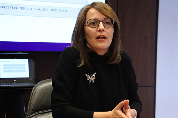 La directora d'Andorran Banking, Esther Puigcercós.