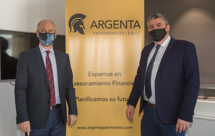 Els representants de Vall Banc i d’Argenta Patrimonios.