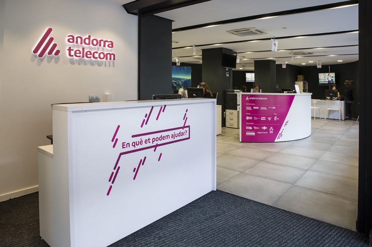 L'agència comercial d'Andorra Telecom.