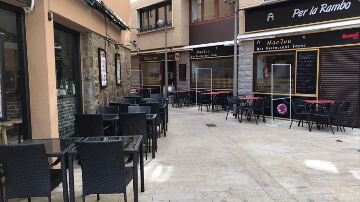 Terrasses de bars al centre de la capital.