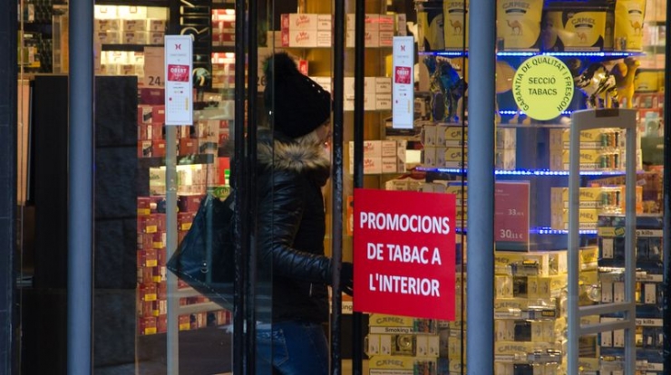 Un comerç especilitzat en la venda de tabac.