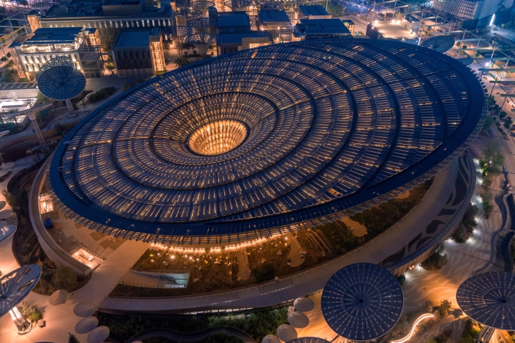 Un dels pavellons de l'Expo Dubai 2020.