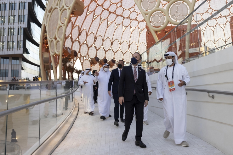 Un moment de l'estada d'Andorra a l'Expo de Dubai.