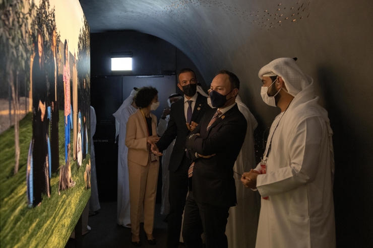 Un moment de l'estada d'Andorra a l'Expo de Dubai.