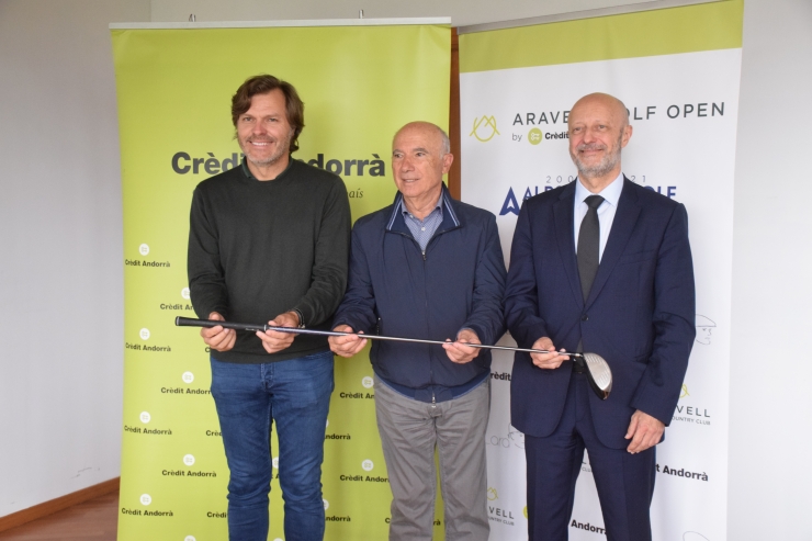 Presentació del torneig Aravell Golf Open by Crèdit Andorrà.