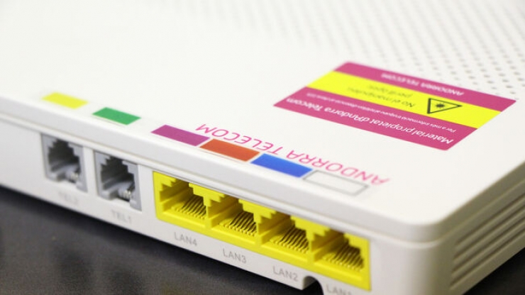 Un router d'Andorra Telecom.