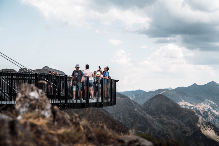 El mirador solar de Tristaina.